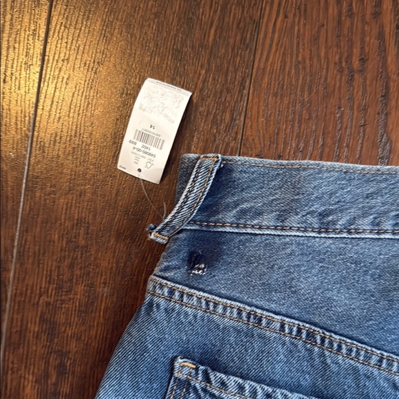 OLD NAVY Balloon Fit Ankle Size 14 Classic Blue Denim Jeans - Picture 6 of 11